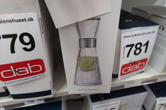 3 stk. Rosendahl Grand Cru vandkaraffel glas 0,9 liter