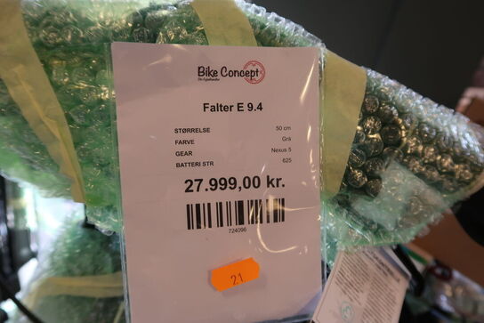 Elcykel FALTER E 9.4 med batteri og lader