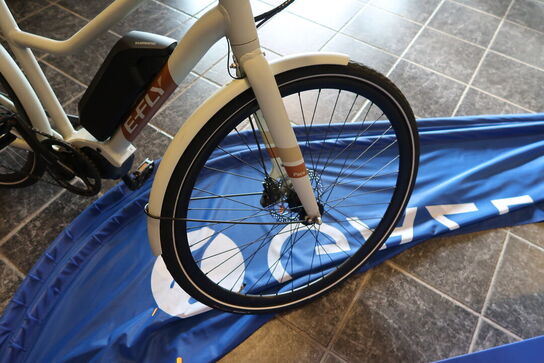 Elcykel E-FLY Pace S9 Dame Oliven/Mat/Brun med batteri uden lader