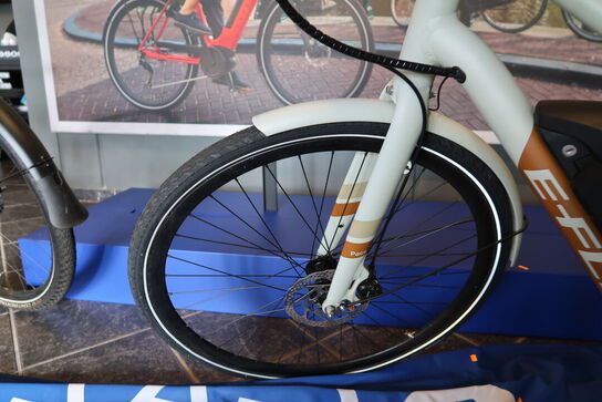 Elcykel E-FLY Pace S9 Dame Oliven/Mat/Brun med batteri uden lader