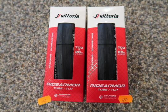 2 pakker dæk VITTORIA Ridearmor Tube/TLR 700x28C