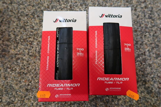2 pakker dæk VITTORIA Ridearmor Tube/TLR 700x32C