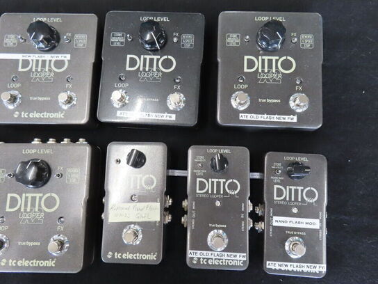 Ditto Looper X2 - prototype serie fra udviklingsprocess