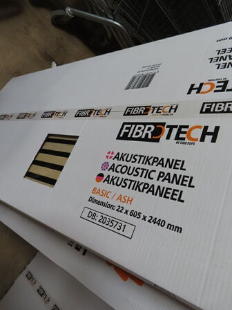 40 stk. Akustikpaneler Basic - sort filt/ask