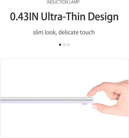 4 stk. LED-sensorlys – 30 cm – Trådløs og genopladelig