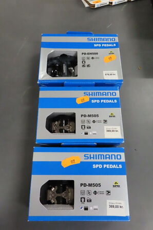 3 sæt pedaler SHIMANO