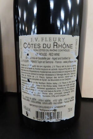 2 fl. Rødvin COTES DU RHÔNE 750ml