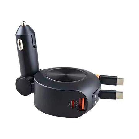 Mobiltilbehør Biladapter 69W Udtrækkelig