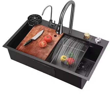 Multifunktionel vask med skyllebakke