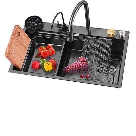 Multifunktionel vask med skyllebakke