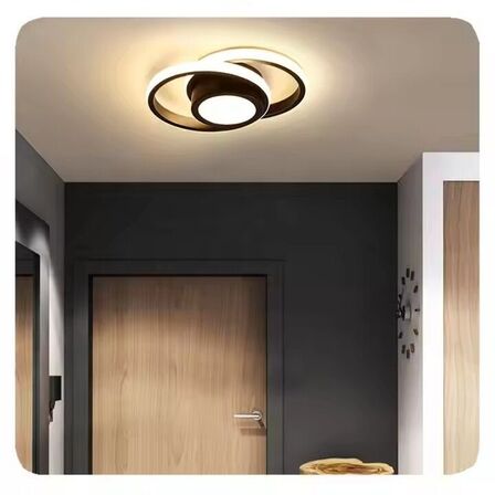 2 stk. Loftlampe LED Circle design Sort 32W