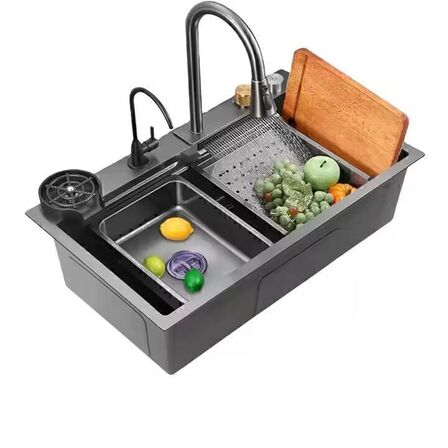 Multifunktionel vask med skyllebakke