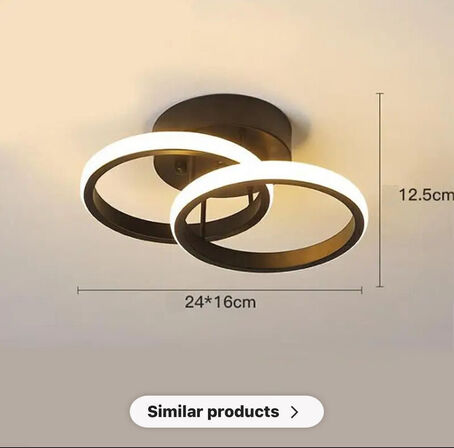 2 stk. Aurora Prestige Loftlampe Rund 20W