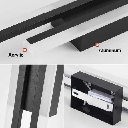 2 stk. Væglampe Guld LED 16W