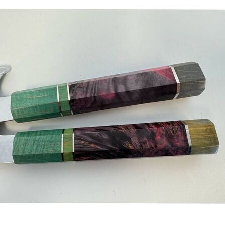 2 stk. Kokkekniv - Ottekantet Wa-håndtag