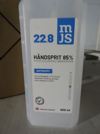 12x600ml. flydende håndsprit 85%