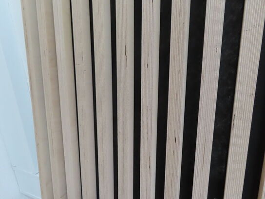 5 stk. kraftige akustikpaneler i krydsfiner