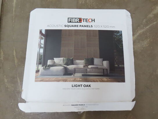4 stk Akustikpanel 52x52 cm. (2 kasser)