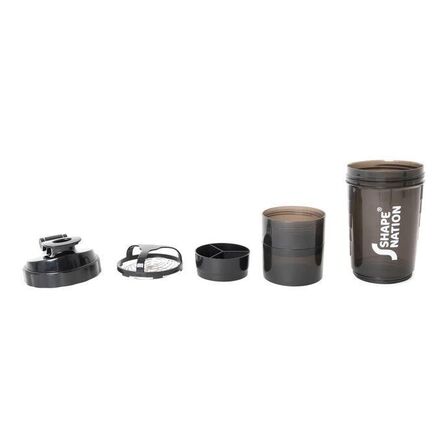 6 stk. Shaker Pro fra ShapeNation - med pillerum og proteinrum