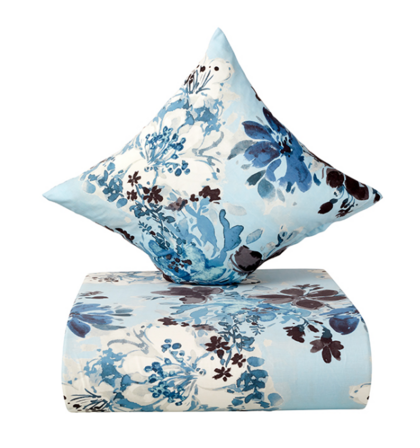 2 sæt Nordisk Tekstil Samoa sengetøj lyseblå 140x200 cm & 140x220 cm