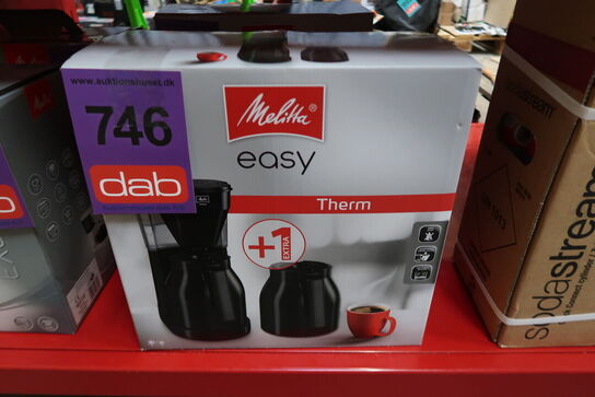 Melitta Easy Therm kaffemaskine sort 2 kander