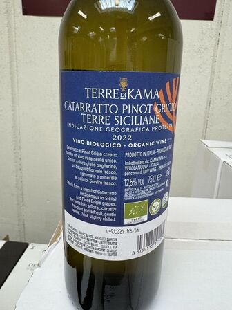30 fl. Terre di Kama Catarratto-Pinot Grigio 2022 DOC Sicilia ØKO