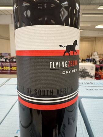30 fl. Flying Zebra Dry Red Blend