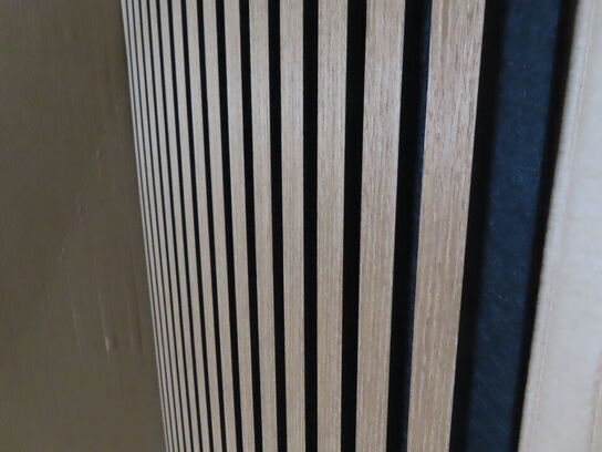 5 stk. Akustikpaneler Premuim - sort filt/Oiled Oak