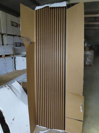 10 stk. Akustikpaneler Premuim - sort filt/Oiled Oak