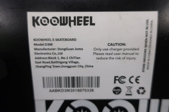 Elskateboard KOOWHEEL D3M