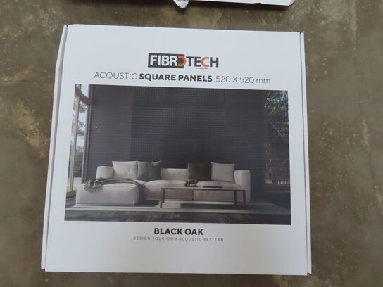 8 stk Akustikpanel 52x52 cm. (4 kasser)