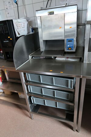 Rustfri stålbord uden brødrister