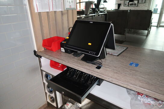 Kasseapparat CBE, bonprinter, pengeskuffe m.m. (betalingsterminal medfølger ikke)