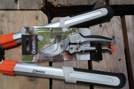 Green>it hækkesaks med bølgeskær og beskæresaks med softgrip