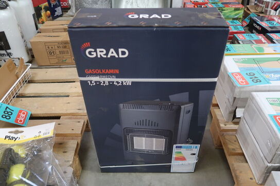 Gasvarmeovn m/blæser 4,2 kW - Grad