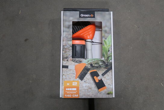 3 pk. HOME It  fliserenser med 2 børster og teleskopskaft