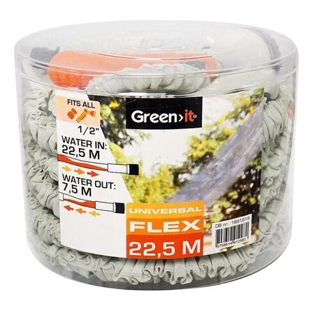 2 pk. Green>it flexslange 1/2" 22,5 m med sprøjtepistol