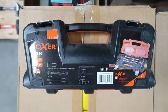 Boxer Topnøglesæt 1/4'' - 16 dele