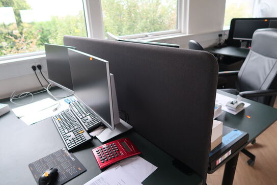 El. hæve/sænke skrivebord uden indhold med skuffemodul