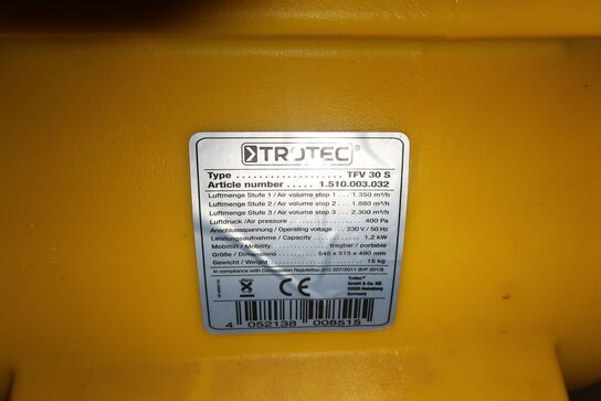 Radialventilator TROTEK TFV 30 S