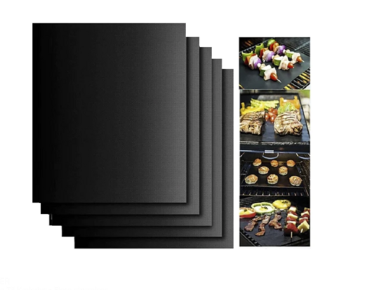 80 pk.  teflonmåtter til grillen eller ovnen - nonstick 4 stk. i hver pakke