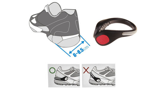 38 par. Klips-lys til sko