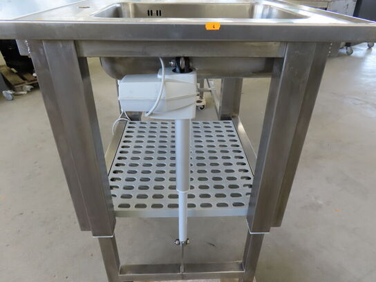 Hæve/sænke bord med vask