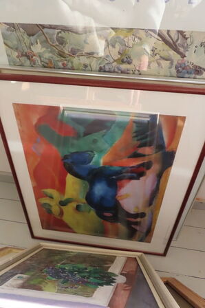 9 stk. Billeder/malerier 