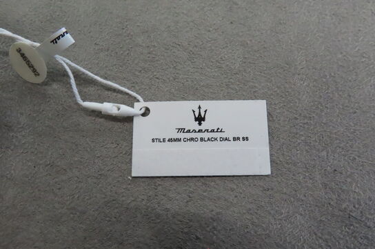 Maserati Herreur 44mm Med Sort Urskive Og Rustfri Stållænke