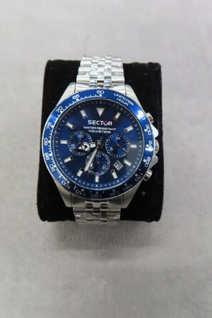 Sector 230 43mm Chronograph Ur Med Blå Skive
