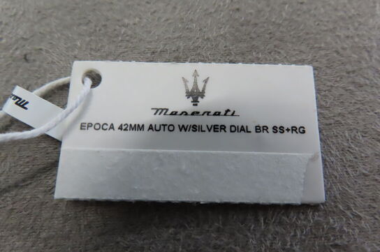 Automatisk Maserati Ur Med Sølv-/Rosagulddetaljer, 42mm