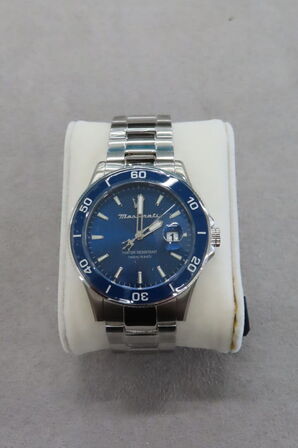 Maserati Herreur 43mm Komp. Blå Urskive Rustfrit Stål