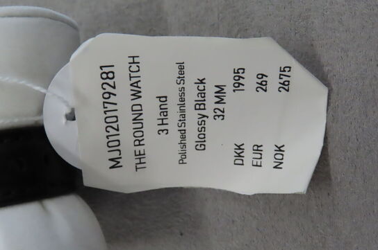 Mark Jacobs The Round Watch Sort Skive, 32MM