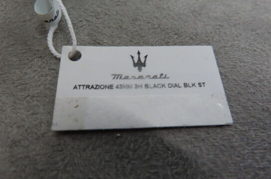Maserati Attrazione 42mm Sort Urskive Blk St
